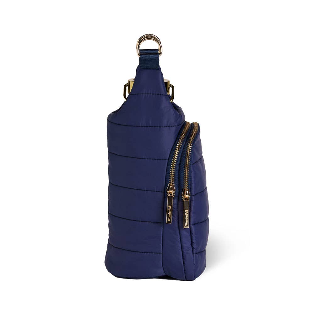 Navy Blue Matte HydroBag? with Navy/Gold Strap