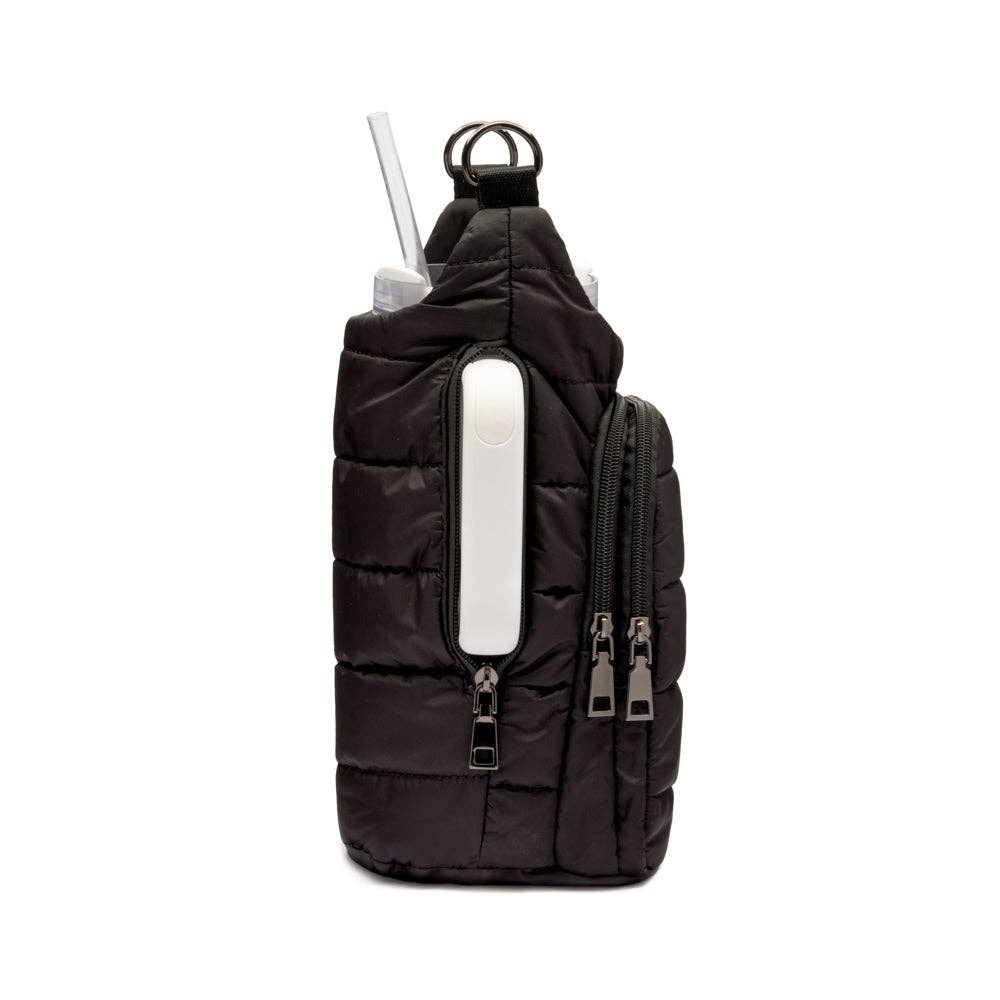 HydroBag? HANDLE?-Black Matte with Gray, Black, White Stripe