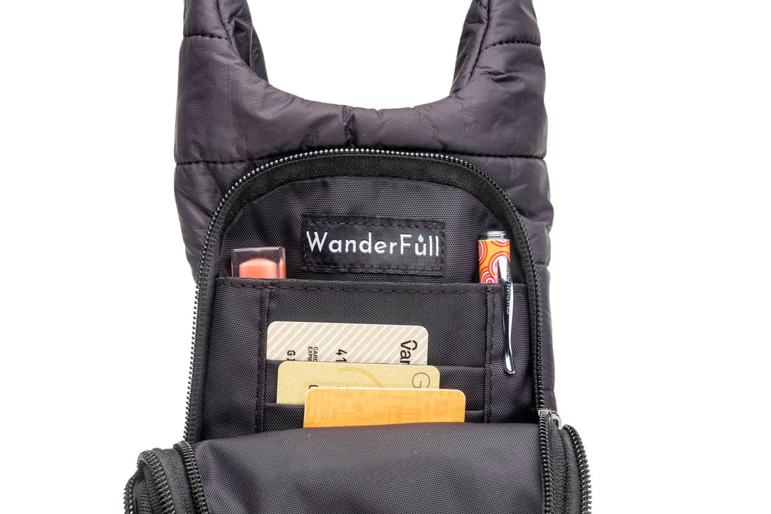 Black Matte HydroBag?  with Silver Strap