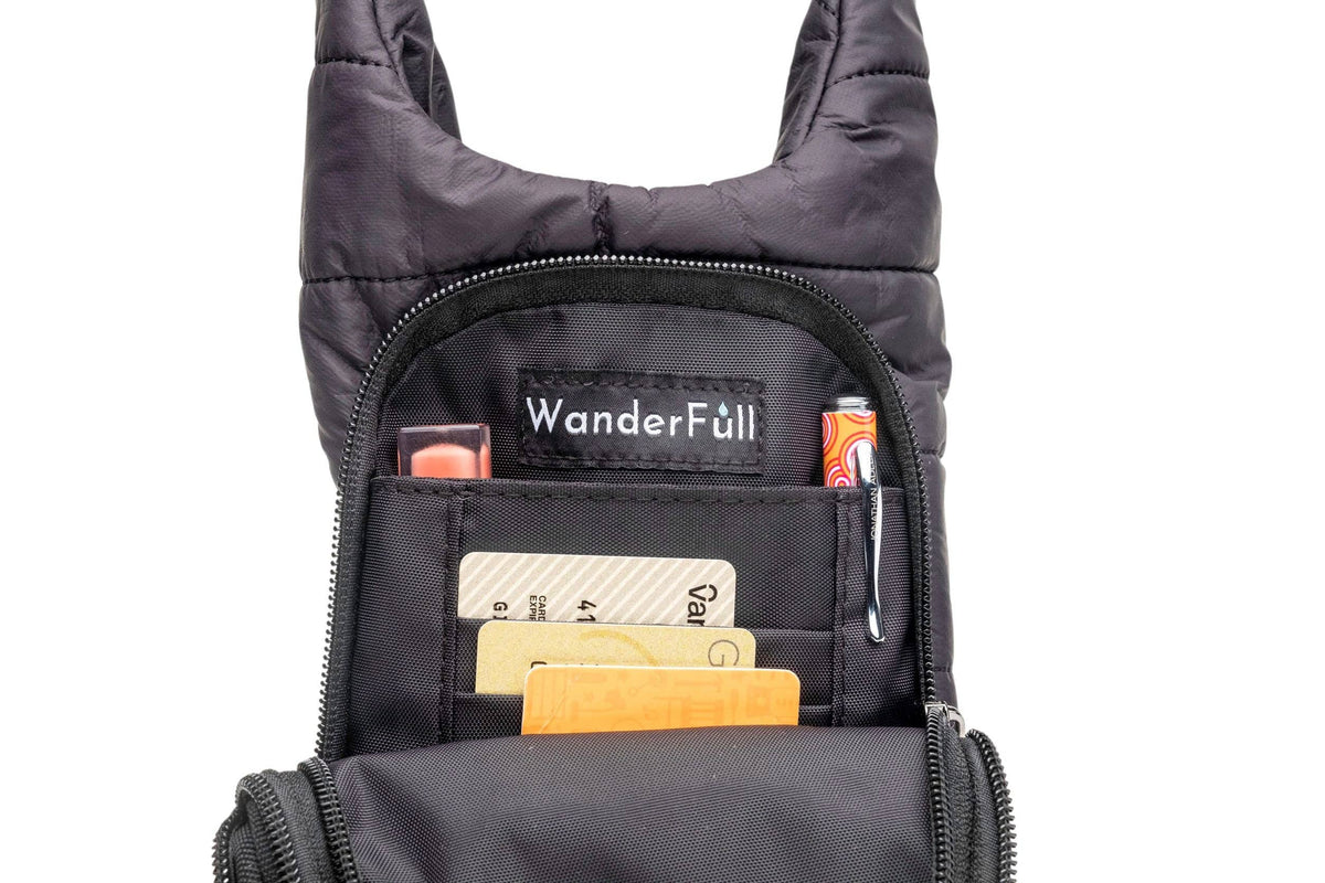 Black Matte HydroBag?  with Silver Strap