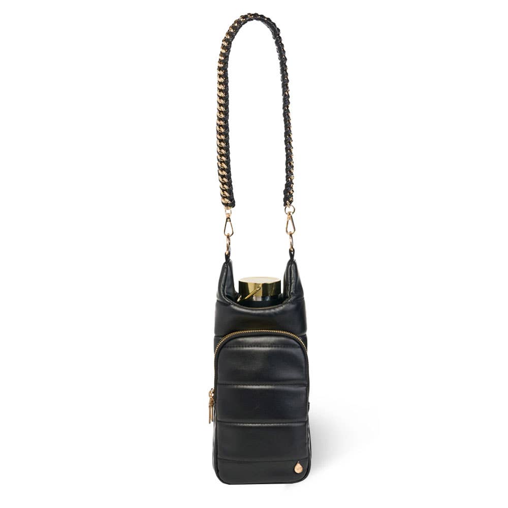 Black Vegan Leather HydroBag? with Strap Bundle