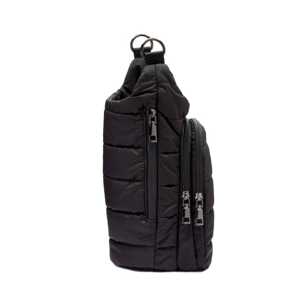 HydroBag? HANDLE?-Black Matte with Gray, Black, White Stripe