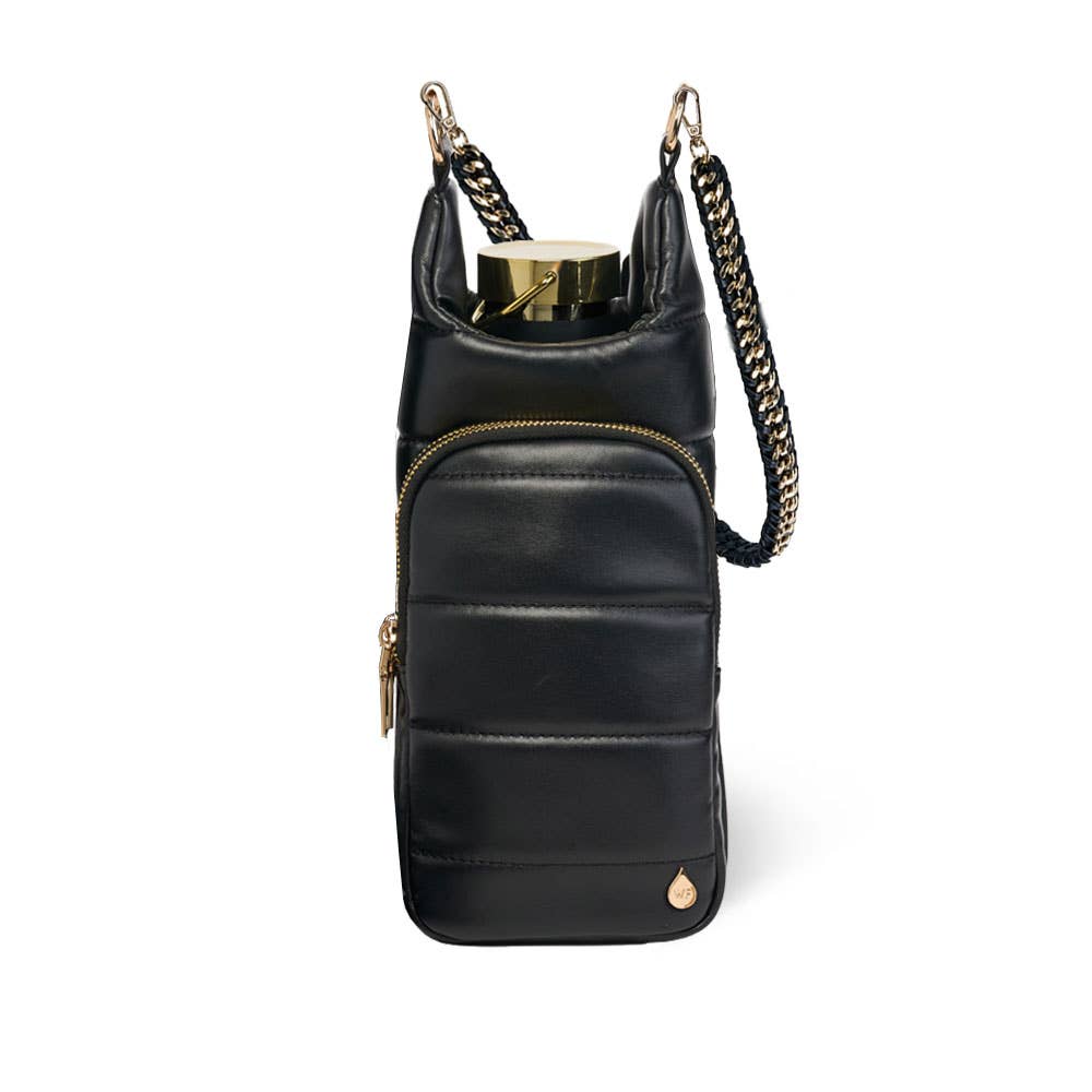 Black Vegan Leather HydroBag? with Strap Bundle