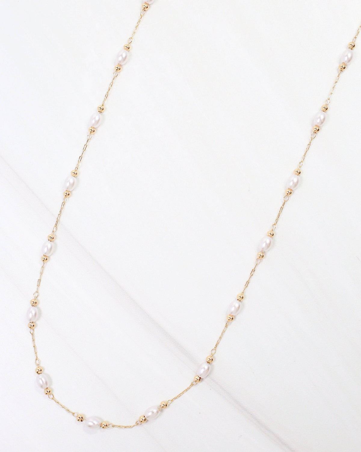 Pierre Pearl Necklace Gold