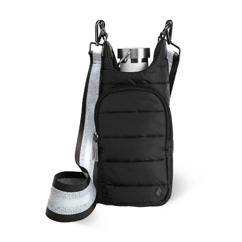 Black Matte HydroBag?  with Silver Strap