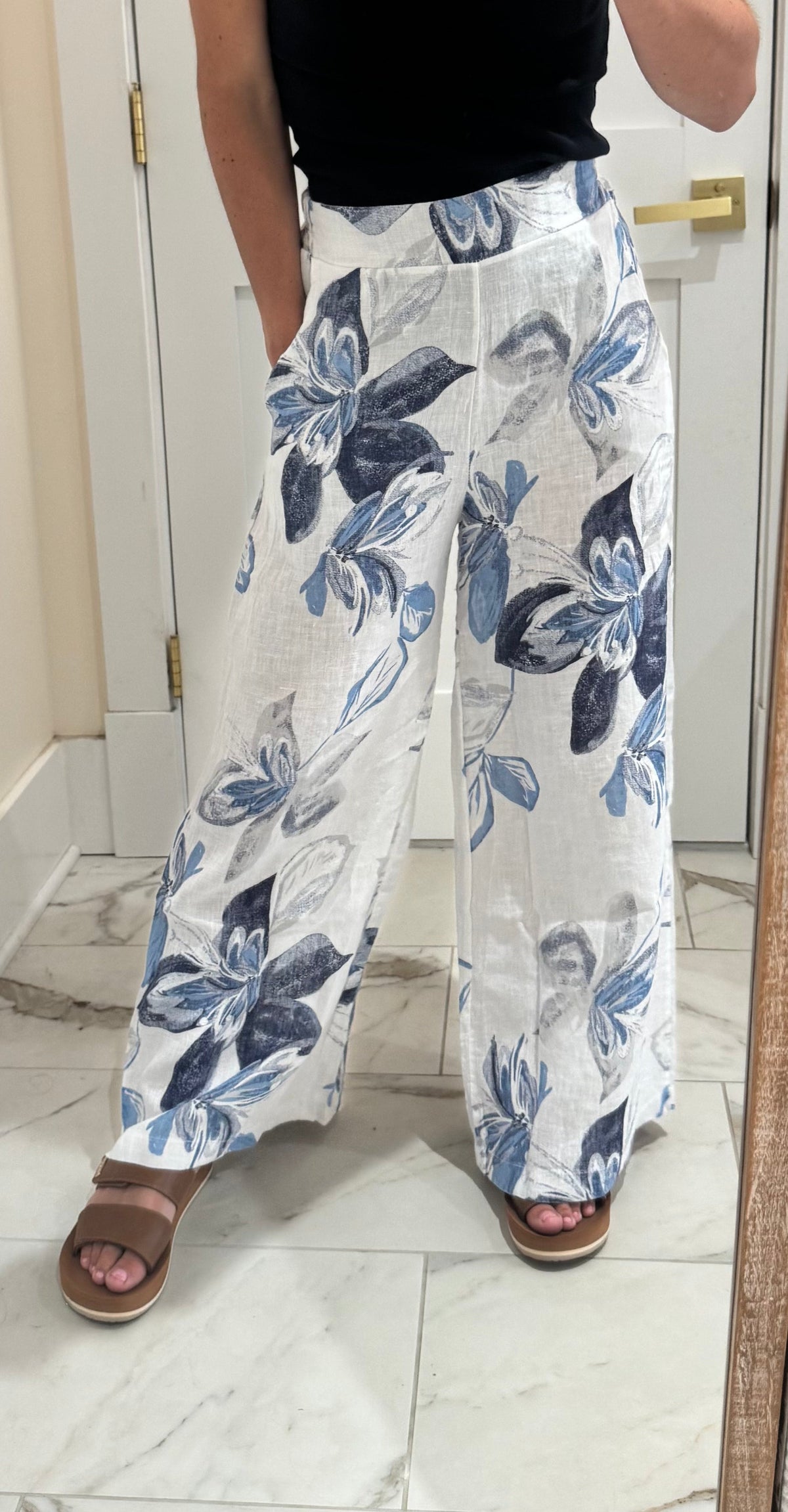 Floral Print Palazzo Pants