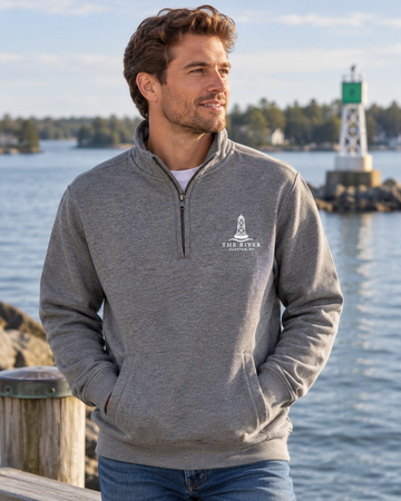 Quarter Zip-Grey