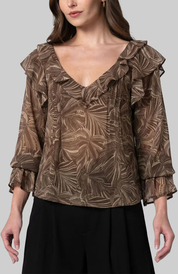 Long Sleeve Ruffle