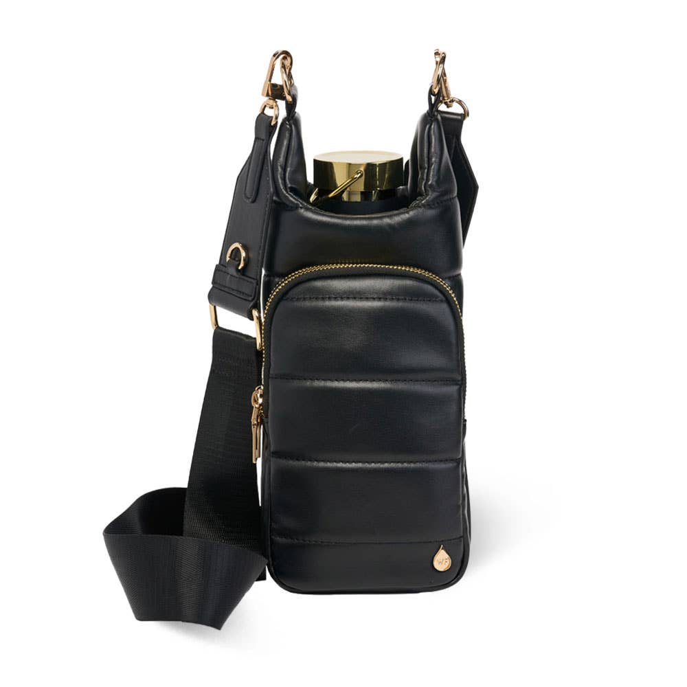 Black Vegan Leather HydroBag? with Strap Bundle