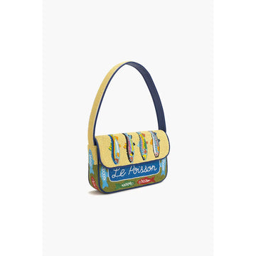 Fish Tail Beaded Shoulder Bag