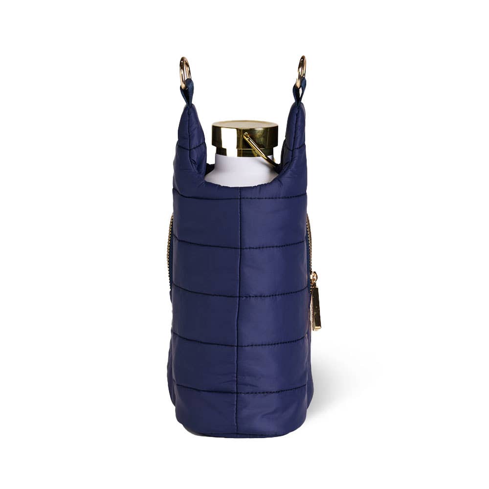 Navy Blue Matte HydroBag? with Navy/Gold Strap