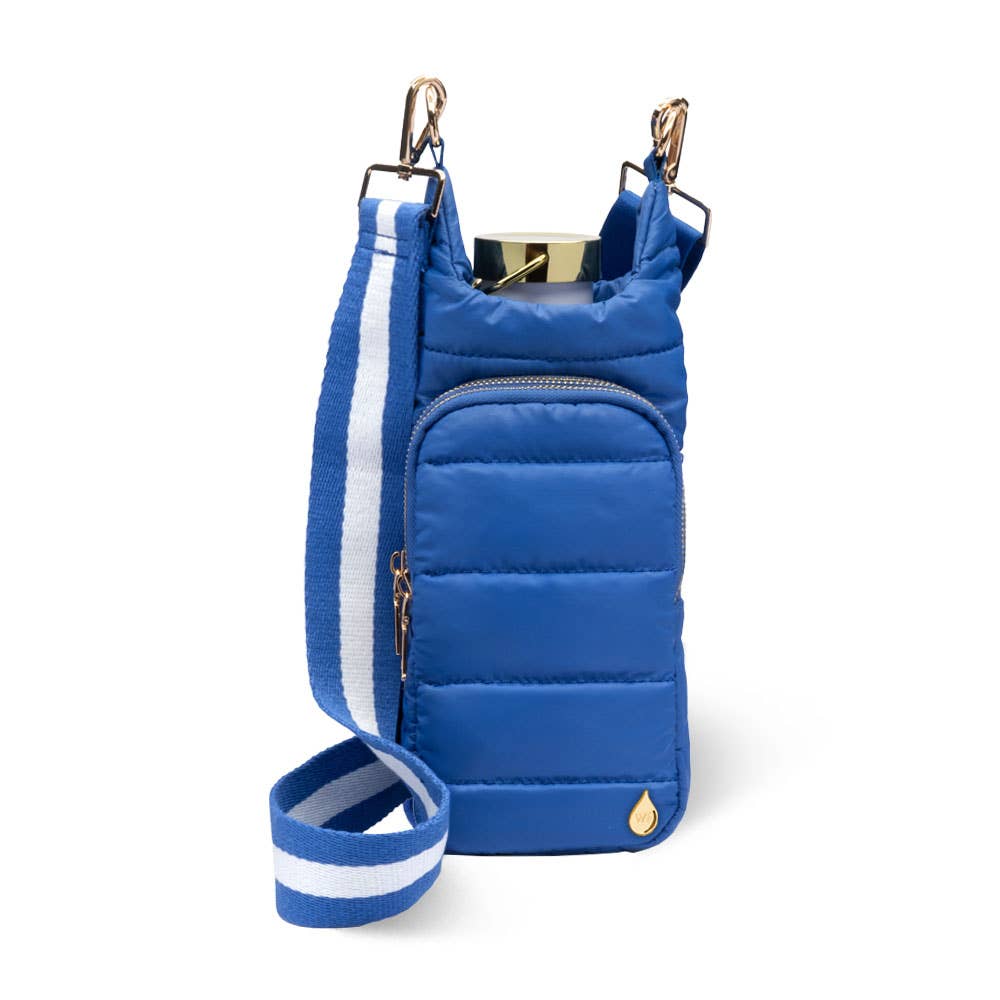 Royal Blue HydroBag? with Blue & White Striped Strap