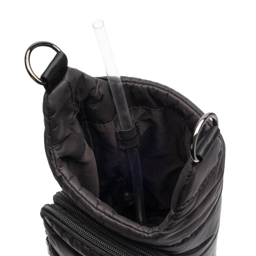 HydroBag? HANDLE?-Black Matte with Gray, Black, White Stripe