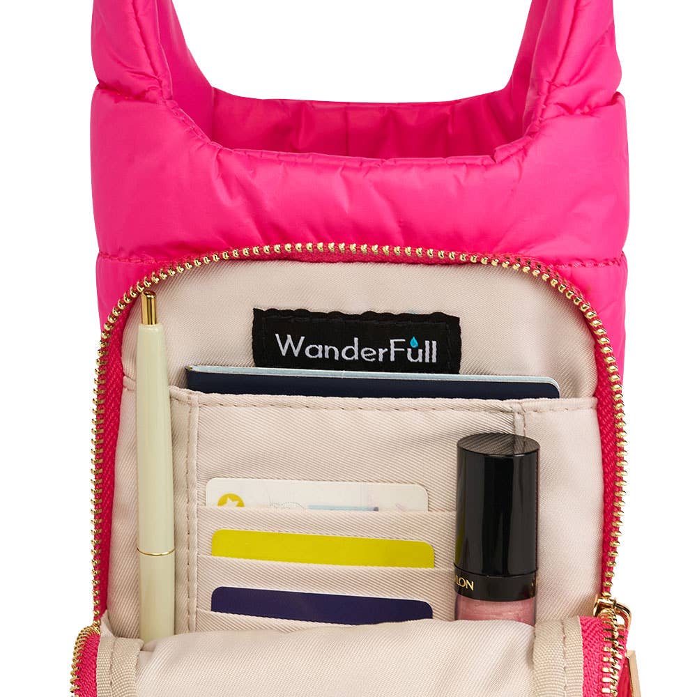 Bright Pink HydroBag? with Pink and Cream Patterned Strap
