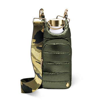 Army Green Shiny HydroBag? with Camo Strap
