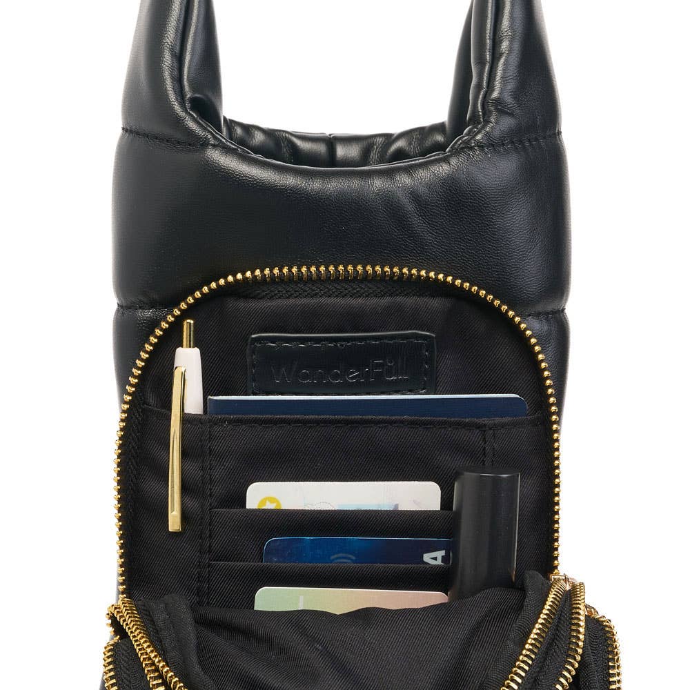 Black Vegan Leather HydroBag? with Strap Bundle