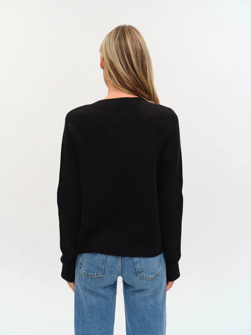 Faux Leather Cardigan